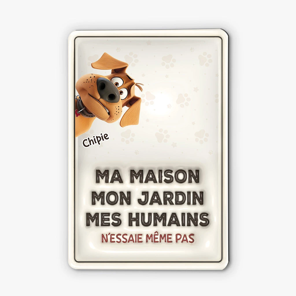 N'Essaie Même Pas 3D - Cadeau Personnalisé | Plaque Pour Amoureux Des Chiens 2 N'Essaie Même Pas 3D - Cadeau Personnalisé | Plaque Pour Amoureux Des Chiens – Image 2