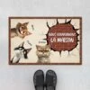 Nous Gouvernons La Maison Design Mur En Brique - Cadeau Personnalisé | Mug Pour Amoureux Des Chats -Vivelamode Soldes Magasin 4264DFR1 mug chat personnalise nous gouvernons la maison mur en brique 4264dtt5d