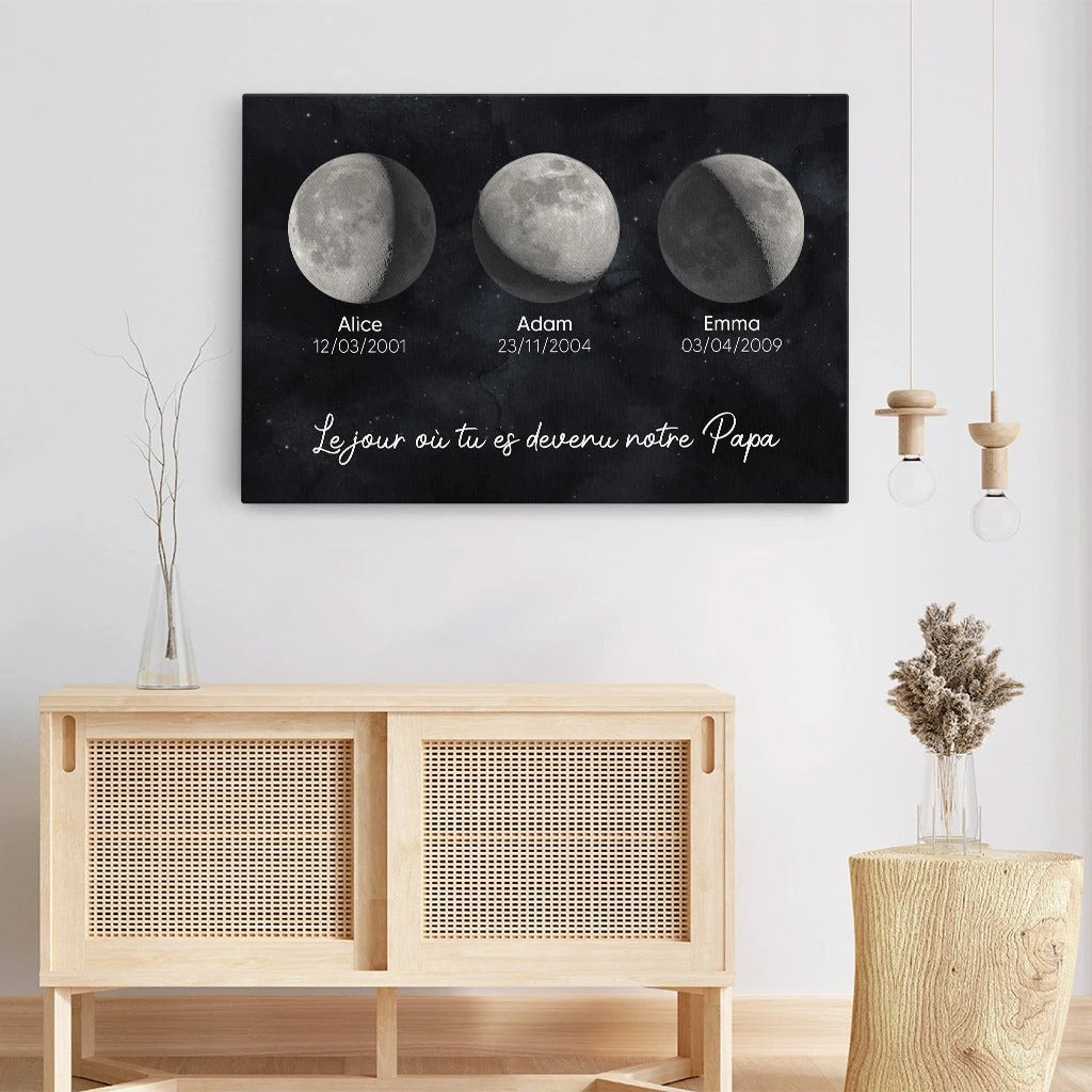 Le Jour Spécial Design Lunaison - Cadeau Personnalisé | Mug Pour Papa Et Maman 3 Le Jour Spécial Design Lunaison - Cadeau Personnalisé | Mug Pour Papa Et Maman – Image 3