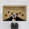 Pas Besoin De Frapper Version Vintage Design Cartoon - Cadeau Personnalisé | Paillasson Pour Amoureux Des Chiens -Vivelamode Soldes Magasin 4334DFR1 paillasson chien personnalise pas besoin de frapper version vintage design cartoon 4334d8q5c
