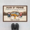 Partenaires De Camping Pour La Vie Design Cartoon - Paillasson Couple Personnalisé -Vivelamode Soldes Magasin 4345DFR1 paillasson couple personnalise partenaires de camping design cartoon 4345dti8i