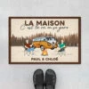 La Maison, C'est Là Où On Se Gare - Cadeau Personnalisé | Paillasson Pour Couple -Vivelamode Soldes Magasin 4385DFR1 paillasson couple personnalise la maison cest la ou on se gare 4385dtt8g
