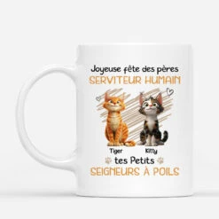 Bonne Fête De Papa Chat - Cadeau Personnalisé | Mug Pour Amoureux Des Chats