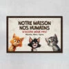 N'Essaie Même Pas - Cadeau Personnalisé | Paillasson Pour Amoureux Des Chats