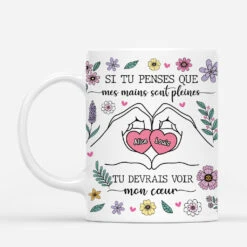 Si Tu Penses Que Mes Mains Sont Pleines - Mug Personnalisé Maman