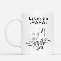 Mug La Bande À Papa Design Mains Touchant Personnalisé