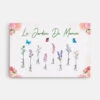 Le Jardin De Mamie Avec Jolies Fleurs - Toile Personnalisée Mamie