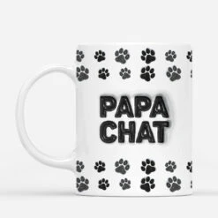 Maman Chat Cœur Version Noir 3D - Mug Pour Amoureux Des Chats -Vivelamode Soldes Magasin 4598MFR2 effet dimpression 3d mug personnalise maman chat coeur version noir 4598m5q5d