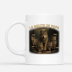 Mug La Meute De Papa Personnalisé