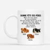 Merci De Nous Aimons Version Chiens Dormant - Mug Personnalisé