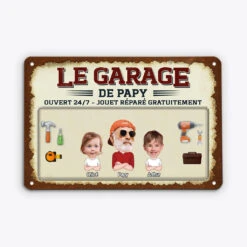 Le Garage De Papa Bricoleur Design Cartoon - Plaque En Métal Personnalisée -Vivelamode Soldes Magasin 4938EFR2 plaque en metal personnalisee le garage de papa bricoleur design cartoon 4938e5y0b