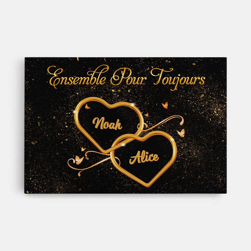 Ensemble Pour Toujours - Cadeau Personnalisé | Toile Pour Couple 1 Ensemble Pour Toujours - Cadeau Personnalisé | Toile Pour Couple