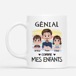 Génial Comme Mes Enfants - Mug Personnalisé Pour Papa