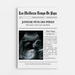 Les Meilleurs Moments De Papa/Maman Avec Photo - Cadeau Personnalisé | Toile Pour Papa