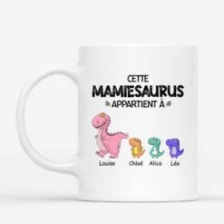 Mamiesaurus Mamansaurus - Cadeau Personnalisé | Mug Pour Maman Mamie
