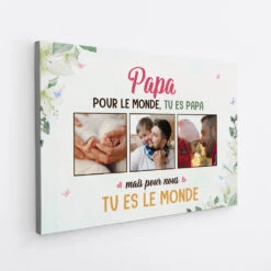 Tu Es Le Monde - Toile Personnalisée Photo Pour Maman -Vivelamode Soldes Magasin FR2 7b490c9e 85b8 4c72 af03 827375be4b61
