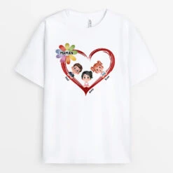 Mamie Chérie Design Cartoon Avec Cœur Et Fleurs - Cadeau Personnalisé | T-shirt Pour Mamie -Vivelamode Soldes Magasin FR2 9c67c8f0 4e13 4d55 b80c 3b76e454afdf