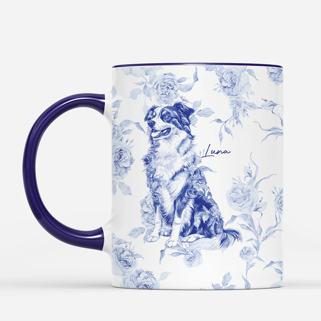 Mug Chien Style Blue-Toile Personnalisé 2 Mug Chien Style Blue-Toile Personnalisé – Image 2