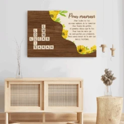 Toile Maman Tournesol Avec Mots-Croisés Personnalisée -Vivelamode Soldes Magasin FR3 c643fab7 7931 4e2c 8b45 cefb2ceb5e2e