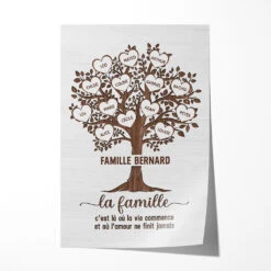 Arbre De Famille - Cadeau Personnalisé | Poster For Famille