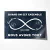 Quand On Est Ensemble - Cadeaux Personalisés | Poster Pour Vieux Couple, Saint-Valentin