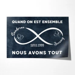 Quand On Est Ensemble - Cadeaux Personalisés | Poster Pour Vieux Couple, Saint-Valentin