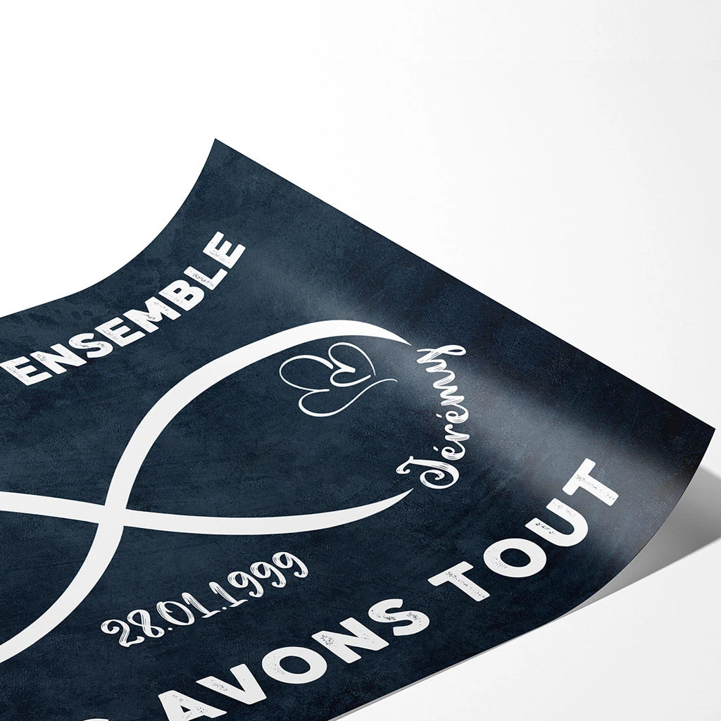 Quand On Est Ensemble - Cadeaux Personalisés | Poster Pour Vieux Couple, Saint-Valentin 2 Quand On Est Ensemble - Cadeaux Personalisés | Poster Pour Vieux Couple, Saint-Valentin – Image 2