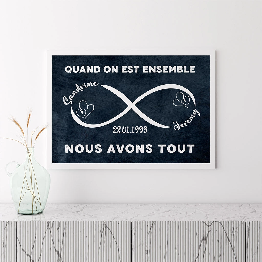 Quand On Est Ensemble - Cadeaux Personalisés | Poster Pour Vieux Couple, Saint-Valentin 3 Quand On Est Ensemble - Cadeaux Personalisés | Poster Pour Vieux Couple, Saint-Valentin – Image 3