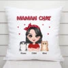Coussin Maman Chat Chibi Personnalisé Pour Fan De Chat