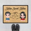 Home Sweet Home - Cadeau Personnalisé | Paillasson Pour Couple/Amoureux