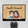 Bienvenue à Famille - Cadeau Personnalisé | Paillasson Pour Amoureux Des Chiens -Vivelamode Soldes Magasin FR 0492D1