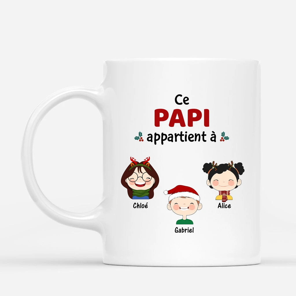 Ce Papa Appartient À - Cadeau Personnalisé | Mug Pour Papa Papi 1 Ce Papa Appartient À - Cadeau Personnalisé | Mug Pour Papa Papi
