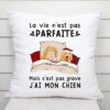 C'est Pas Grave - Coussin Personnalisé Pour Amoureux Des Chiens