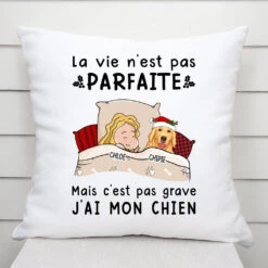 C'est Pas Grave - Coussin Personnalisé Pour Amoureux Des Chiens