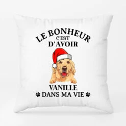 Avoir Mon Chien Dans Ma Vie - Cadeau Personnalisé | Coussin Pour Amoureux Des Chiens