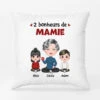 Les Bonheurs De Maman Mamie - Cadeau Personnalisé | Coussin Pour Maman Mamie