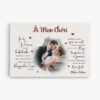 À Mon Chéri - Cadeau Personnalisé | Toile Pour Couples/Amoureux