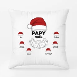 Papa Papi - Cadeau Personnalisé | Coussin Pour Papa Papi Noël