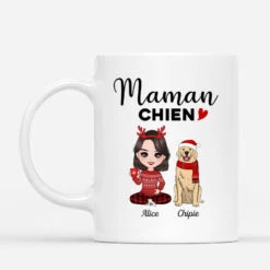 Mug Maman Chien Personnalisé Noël