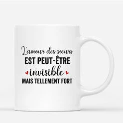 L'amour Des Sœurs - Cadeau Personnalisé| Mug Pour Sœurs Noël -Vivelamode Soldes Magasin FR 0582M2