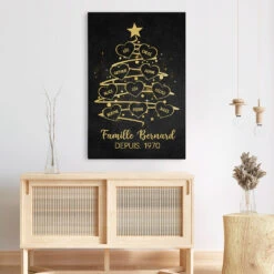 Famille - Cadeau Personnalisé | Toile Pour Maman Mamie Papa Papi Noël -Vivelamode Soldes Magasin FR 0589C3