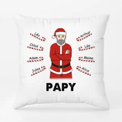 Papa Papy - Cadeau Personnalisé | Coussin Pour Papa Papi Noël
