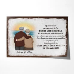 Nous Sommes Ensemble - Cadeaux Personalisés | Poster Pour Vieux Couple, Saint-Valentin