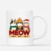Meow - Cadeau Personnalisé | Mug Pour Amoureux Des Chats Noël