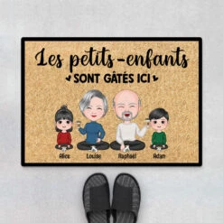 Petits-Enfants - Cadeau Personnalisé | Paillasson Pour Papi Mamie