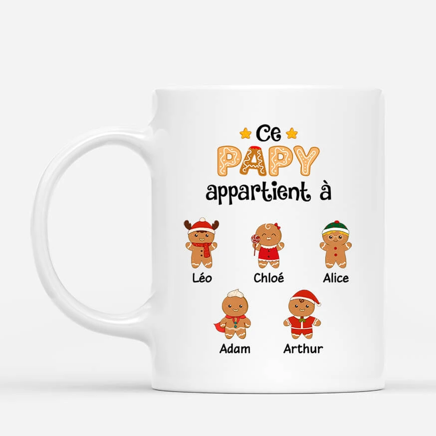 Ce Papi Appartient À - Cadeau Personnalisé | Mug Pour Papa Papi Noël 1 Ce Papi Appartient À - Cadeau Personnalisé | Mug Pour Papa Papi Noël