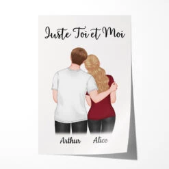 Toi Et Moi - Cadeau Personnalisé | Poster Pour Couples Amoureux