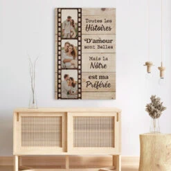 Toutes Les Histoires D'Amour - Cadeau Personnalisé | Toile Pour Couples/Amoureux -Vivelamode Soldes Magasin FR 0724C5