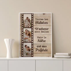 Poster Toutes Les Histoires D'Amour Personnalisé Couple -Vivelamode Soldes Magasin FR 0724S5