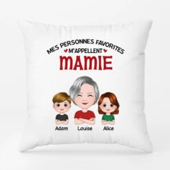 Mes Personne Favorites - Cadeau Personnalisé | Coussin Pour Maman Mamie -Vivelamode Soldes Magasin FR 0727P2